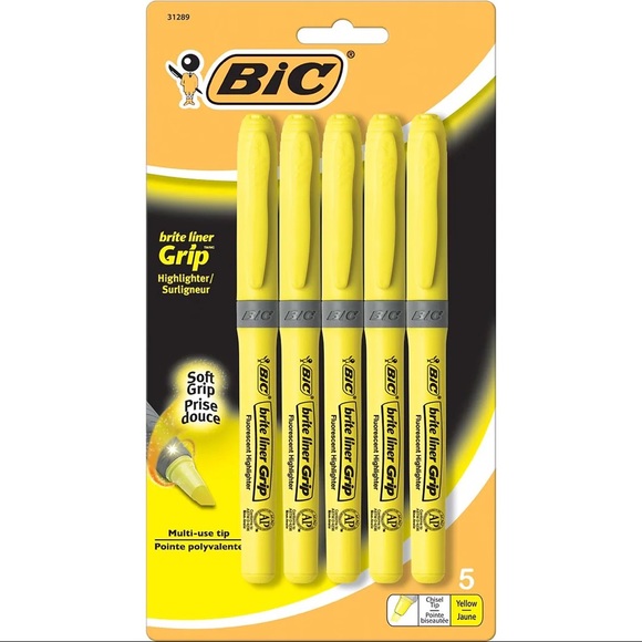 *BRAND NEW* BIC 2 Packs Of Highlighters - Picture 2 of 2